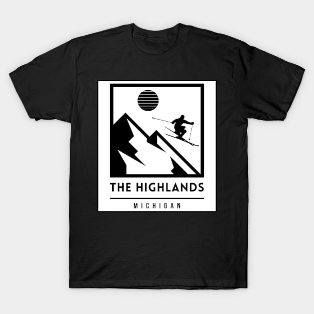 The Highlands at harbor springs ski Michigan T-Shirt by UbunTo